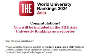 Times Higher Education Asia Universities Rankings
