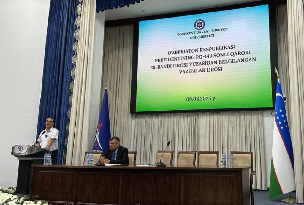 Toshkent davlat tibbiyot universitetida tyutorlar uchun seminar bo‘lib o‘tmoqda