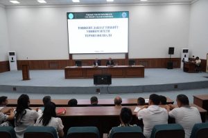Ayni damda Toshkent davlat tibbiyot universiteti rektori Shuxrat Boymuradov boshchiligidagi delegatsiya Termiz filialida uchrashuv va muzokaralar olib bormoqda.