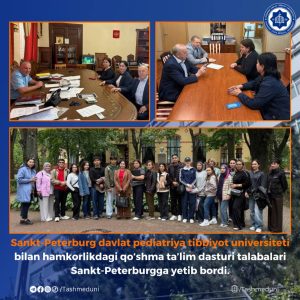 Sankt-Peterburg davlat pediatriya tibbiyot universiteti bilan hamkorlik