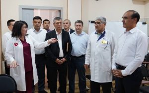 Toshkent davlat tibbiyot universiteti rektori universitetning bolalar ko'p tarmoqli klinikasida tashrif buyurdi