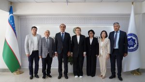 Toshkent davlat tibbiyot univresitetiga Janubiy Qozog‘iston tibbiyot akademiyasi rektori tashrif buyurdi