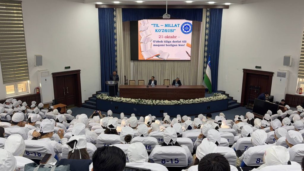 “21-oktabr – O‘zbek tili bayrami kuni” munosabati bilan navbatdagi “Ma’rifat darsi” bo‘lib o‘tdi